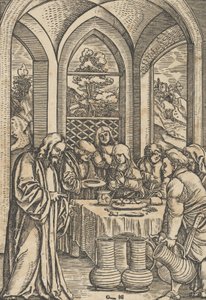 The Wedding at Cana, from The Life of Christ by Hans Schäufelein the Elder