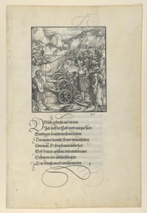 Unfalo Endangering Theuerdanck, Causing the Explosion of Three Cannons, from Theuerdanck