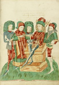 Barochias is Enthroned as King and Receives the Royal Ring by Hans Schilling