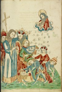 King Avenir, Josaphat, and Nachor Behold How Manna Fell in the Desert by Hans Schilling