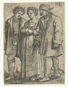 Bride and father of the bride (Procession for peasant wedding series)