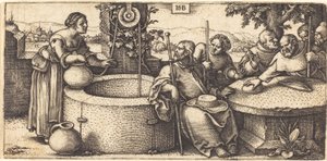 Christ and the Woman of Samaria by Hans Sebald Beham