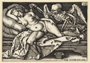 Death and the Sleeping Woman by Hans Sebald Beham