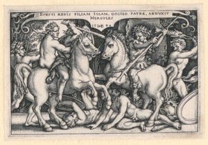 Hercules Abducting Iole by Hans Sebald Beham