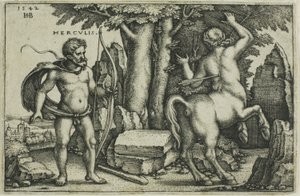 Hercules and Nessus by Hans Sebald Beham