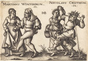 November and December by Hans Sebald Beham