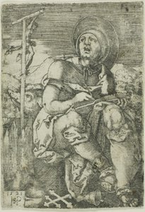 St. Anthony the Hermit by Hans Sebald Beham
