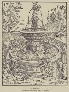 The Fountain of Youth, 16th Century by Hans Sebald Beham