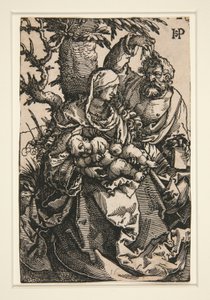 The Holy Family under a Tree by Hans Sebald Beham