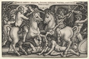 Hercules Abducting Iole by Hans Sebald Beham