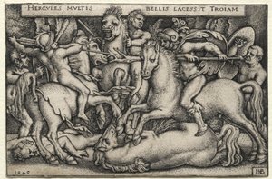 The Labors of Hercules: Hercules Conquering Troy, 1545