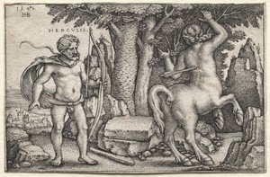 Hercules and Nessus by Hans Sebald Beham