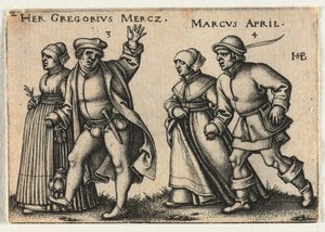 The Peasant Wedding or the Twelve Months: 3-Her Gregorius Mercz 4-Marcus April
