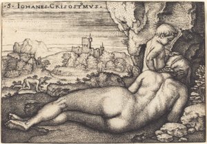 The Penance of Saint John Chrysostom by Hans Sebald Beham