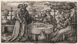 The Prodigal Son: Wasting His Fortune by Hans Sebald Beham