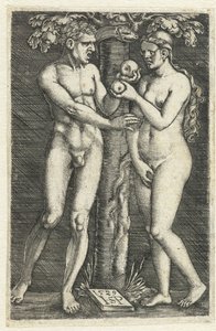 Temptation of Adam and Eve in Paradise