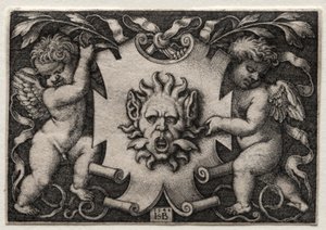 Vignette au Mascaron by Hans Sebald Beham