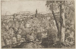 View of Steyr on the Enns by Hans Sebald Lautensack