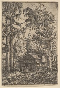 Cabin Among Trees by Hans Sebald Lautensack