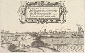 View of Nuremberg, to the East, Left Plate by Hans Sebald Lautensack