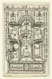 Three-Nave Open Structure with Two Floors on a Pedestal by Hans Sibmacher