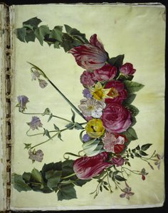Flower Wreath by Hans Simon Holtzbecker