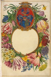 Title Page Moller-Florilegium (1) by Hans Simon Holtzbecker