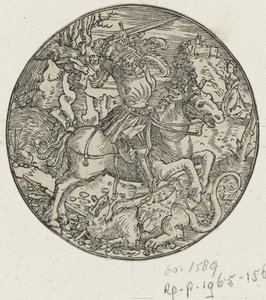 St. George Slays the Dragon by Hans Springinklee (manner of)