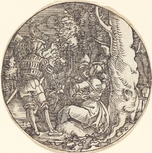 The Embrace (A Couple of Lovers by a Tree) by Hans Springinklee