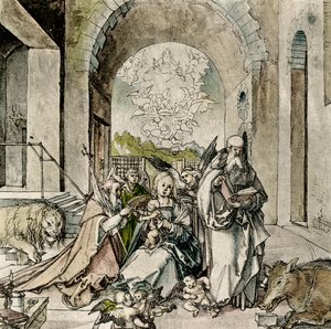 Madonna with St. Jerome and Anton by Hans Suess Kulmbach