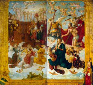 Christ and Mary before God the Father