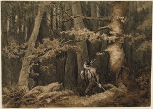 The Hunter in the Forest by Hans Thoma