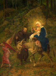 Flight into Egypt by Hans Thoma