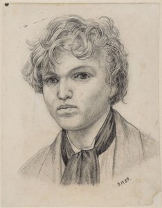 Youthful Self-Portrait by Hans Thoma