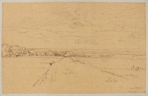 Landscape with Road from the Area of Oberursel by Hans Thoma