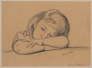 Portrait of Elli by Hans Thoma