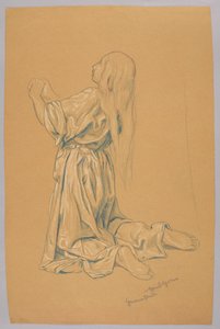 Study of a Kneeling Woman