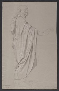 Sketch of Christ by Hans Thoma
