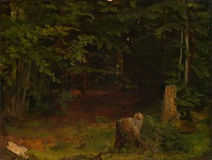 Forest Interior by Hans Thoma