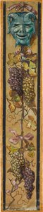 Wall Frieze from the Music Room of the Pringsheim House, Munich: Horned Mask with Moon-Shaped Mouth and Bunch of Grapes. Right of Inv.-No. 1921