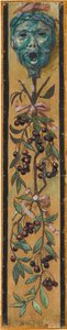 Wall Frieze from the Music Room of the Pringsheim House, Munich: Mask with Screaming Open Mouth, Cherry Branches