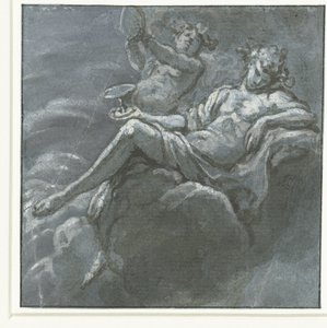 Bacchus with a Drinking Bowl and a Silenus