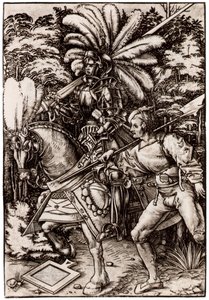 Knight and Halberdier by Hans Wechtlin