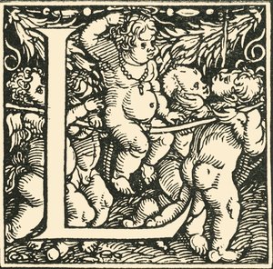 L - An Alphabet by Hans Weiditz, c1520-1521, 1908 by Hans Weiditz