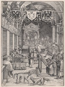 Maximilian I Hearing Mass by Hans Weiditz