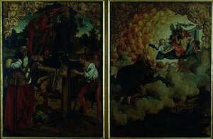 Stories of S.S Peter and Paul altarpiece (detail) by Hans von Klumbach