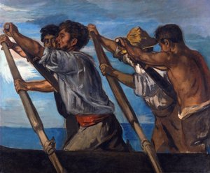 Rower. Study for the Frescoes in the Zoological Station in Naples by Hans von Marées