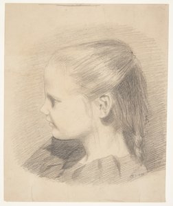 Portrait of Else Aagesen as a Child; Later Married Plaun