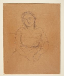 Seated Young Girl by Harald Giersing