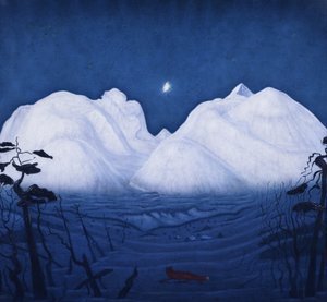Winter Nights in the Mountains by Harald Oscar Sohlberg